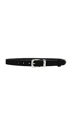 BLACK SUEDE STUDIO Western Belt in Black & Silver from Revolve.com | Revolve Clothing (Global)