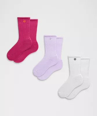 Unisex Daily Essential Crew Socks   3 Pack | lululemon UK
