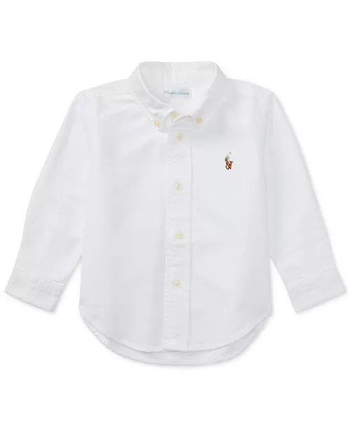 Polo Ralph Lauren Baby Boys Cotton Oxford Button Shirt - Macy's | Macy's