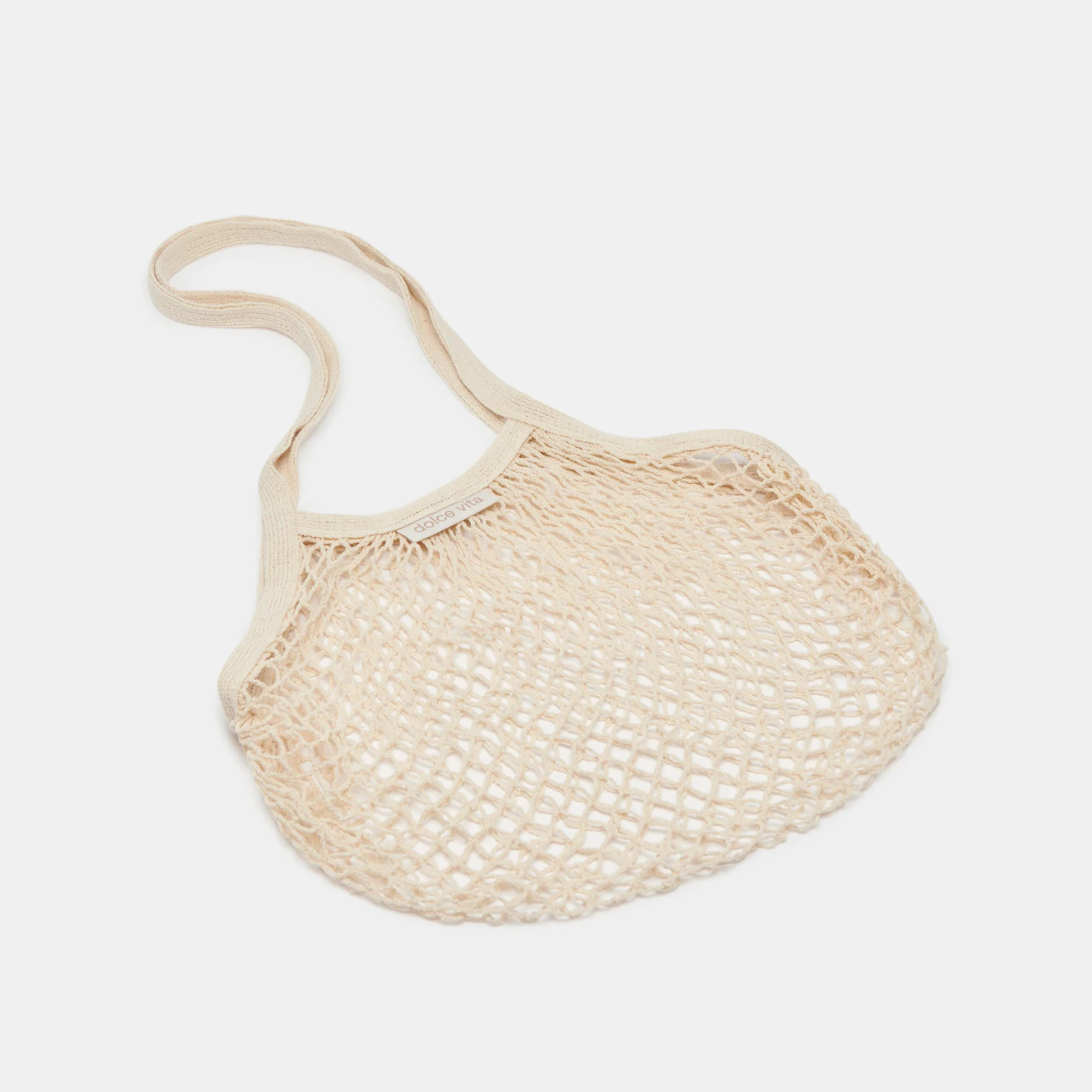 MESH TOTE BAG IVORY MESH | DolceVita.com