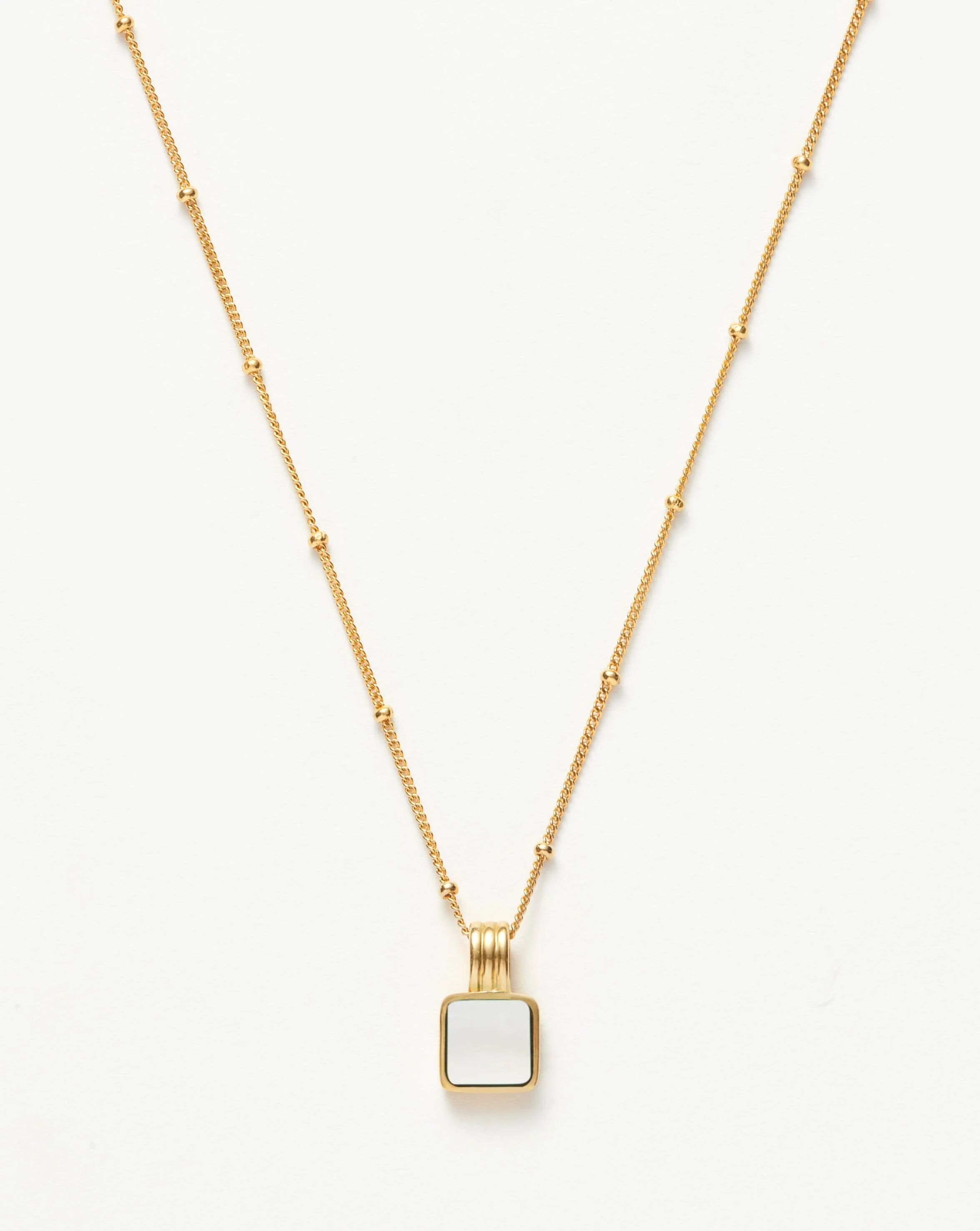 Lucy Williams Square Mother of Pearl Necklace | Missoma