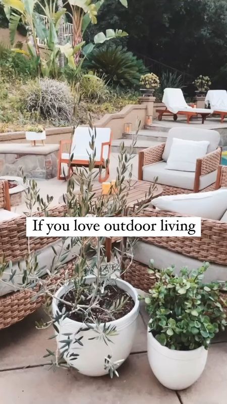 We love our California casual backyard lifestyle! Can’t wait for summer! ☀️

Linked my outdoor favorites and similar looks here!

#patiofurniture #wayfairfinds #outdoorfurniture 

#LTKhome #LTKSeasonal #LTKVideo