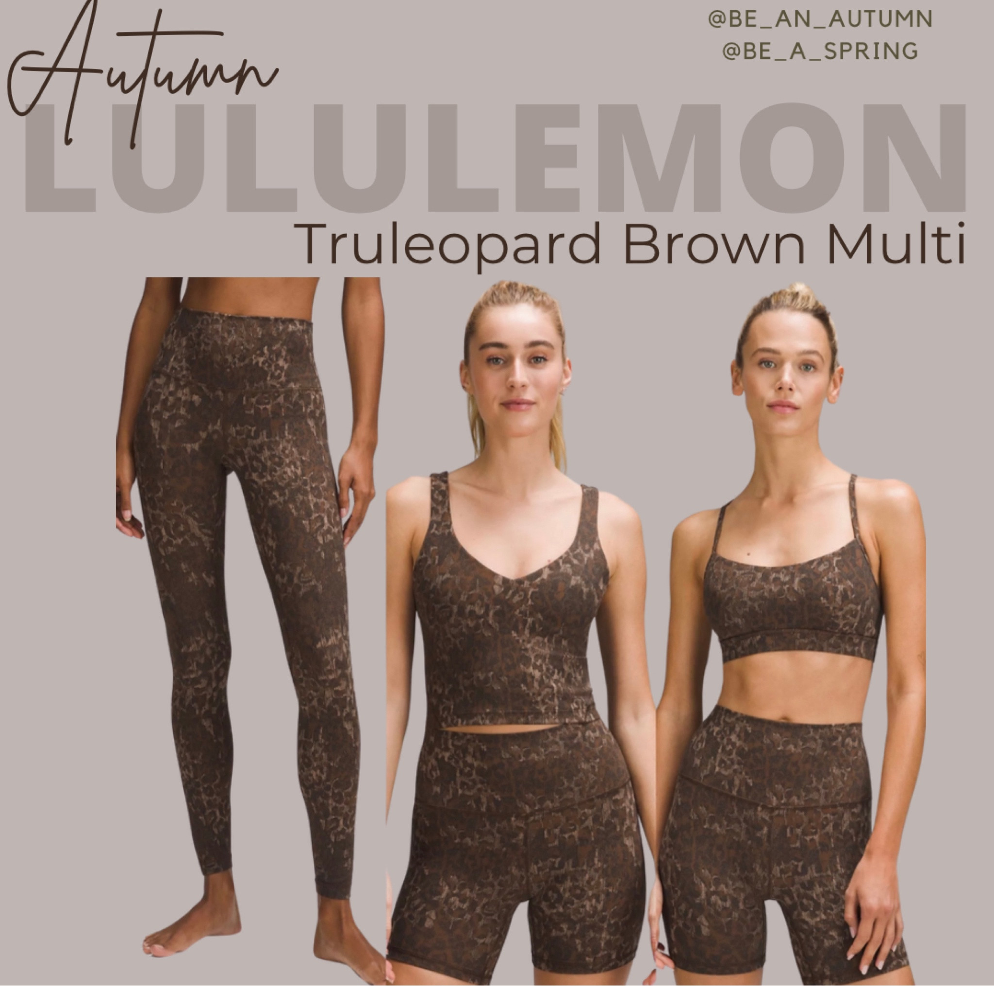 Lululemon Truleopard Brown

Best for #hocautumn with dark and muted colors

#LTKstyletip #LTKSeasonal #LTKfitness