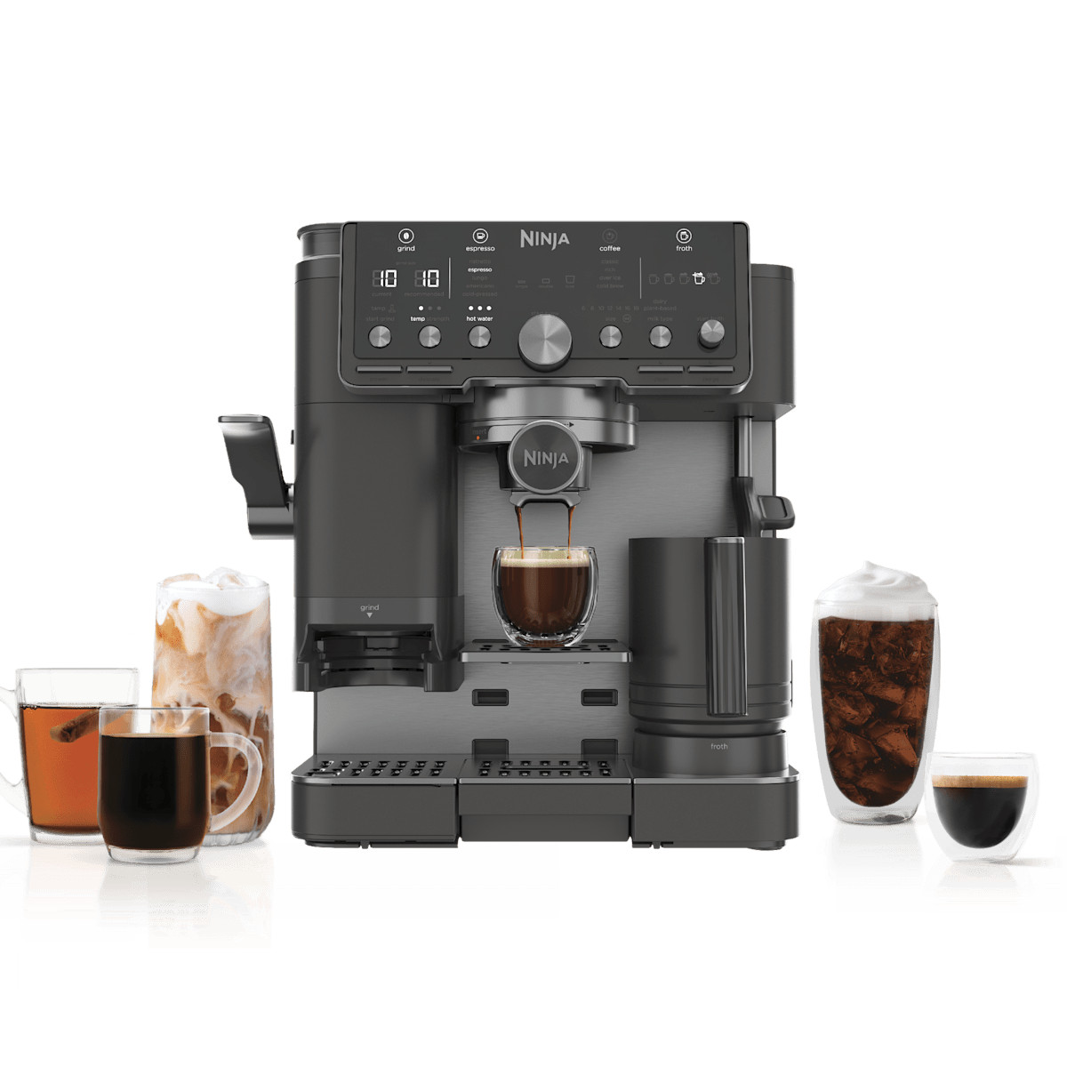 Ninja Luxe Cafe Pro Limited Edition Espresso Machine in Onyx | ES701BKBK | SharkNinja | SharkNinja