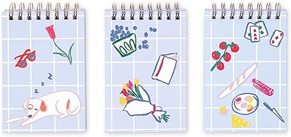 kate spade new york Spiral Notepad Set of 3, Cute Writing Pads with 75 Sheets Each (Park Picnic) | Amazon (US)