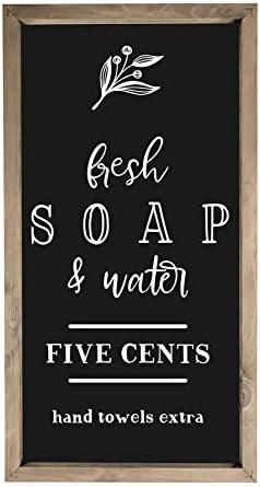 Fresh Soap & Water Sign | Amazon (US)