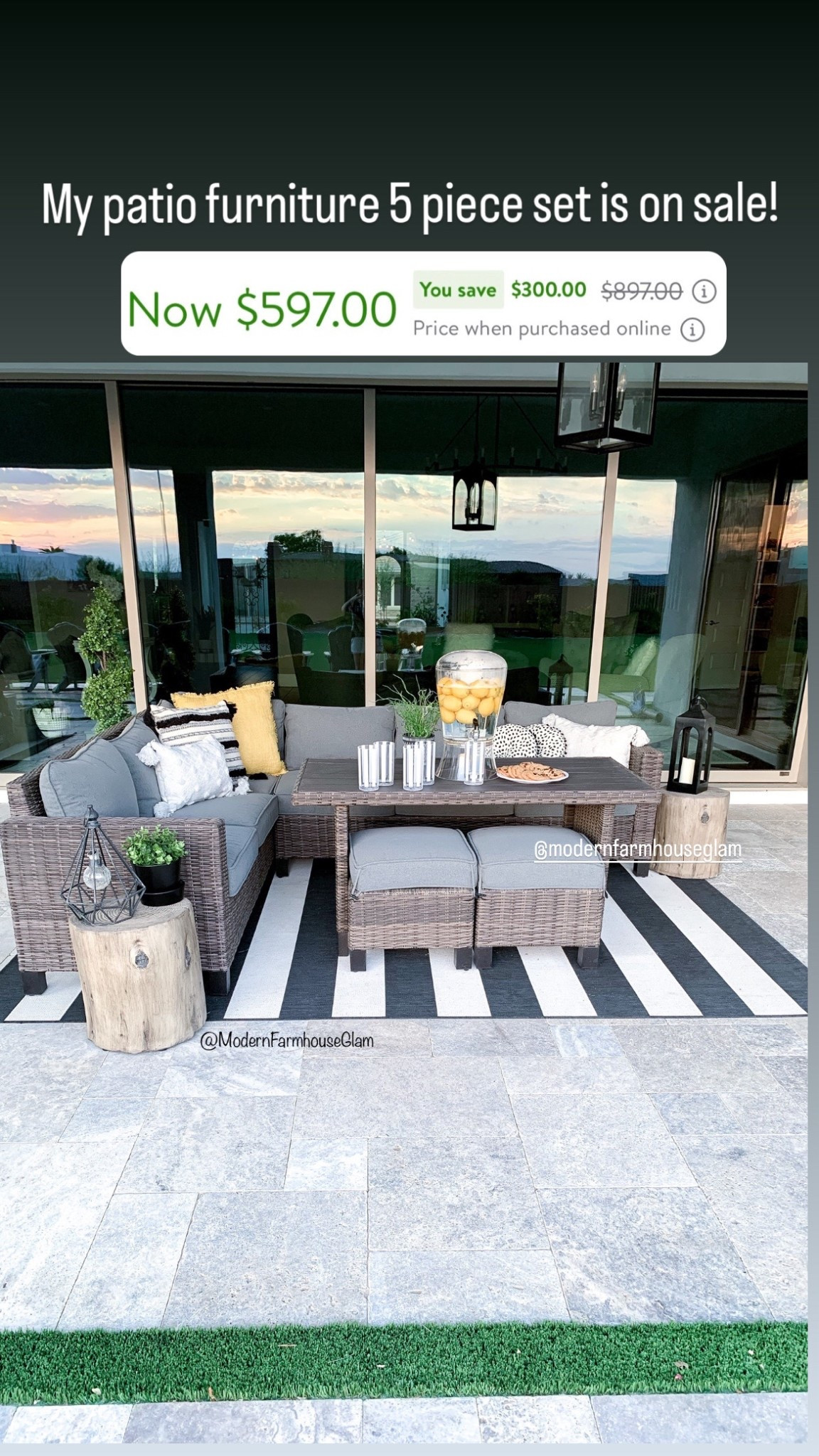 Affordable patio set outdoor furniture, rug, lighting, sectional couch rattan 

#LTKdayinmylife #LTKSeasonal #LTKHome

#LTKSeasonal #LTKHome #LTKSaleAlert