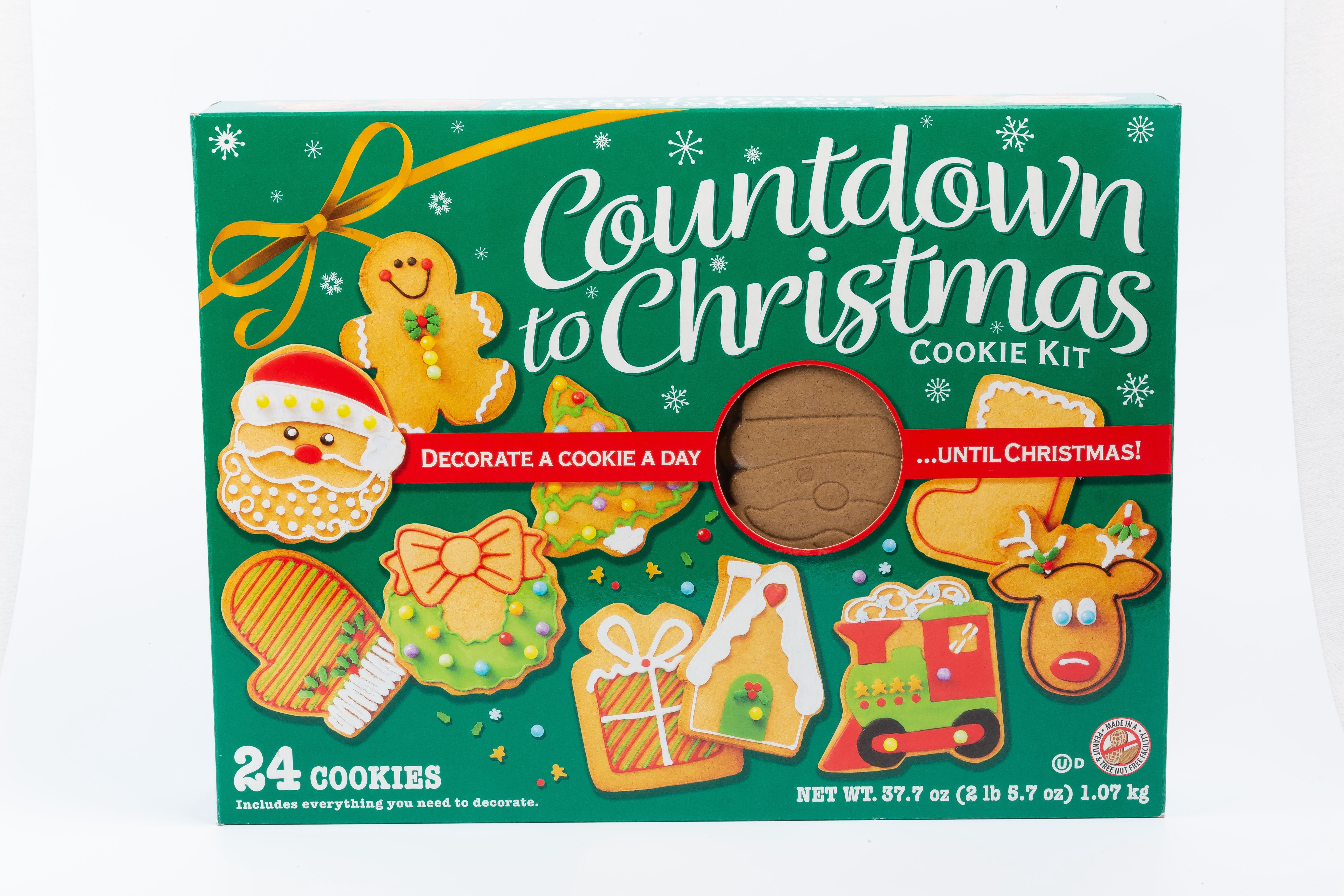 Freshness Guaranteed Countdown to Christmas Gingerbread Cookie Kit 37.7 oz, 24 Count | Walmart (US)