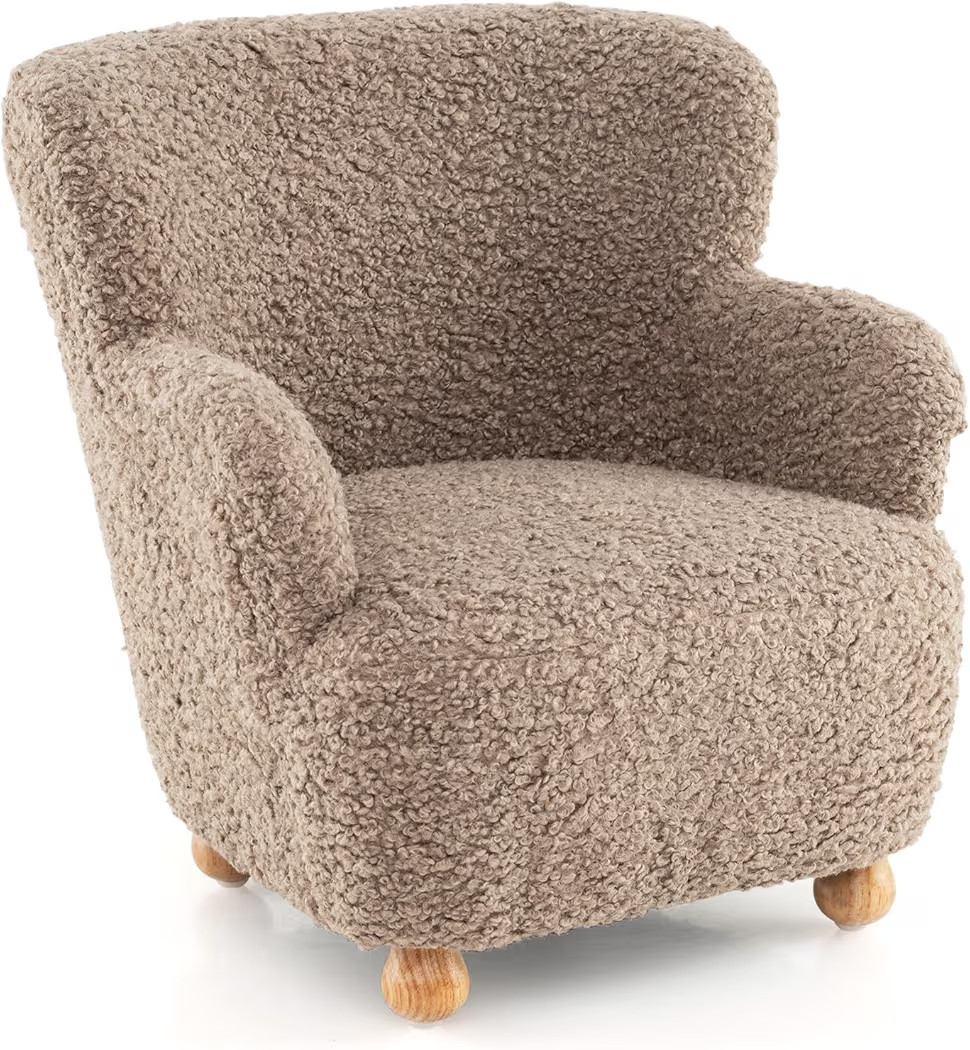 Costzon Kids Sofa, Comfy Toddler Armchair with Solid Rubber Wood Legs, Upholstered Children Readi... | Amazon (US)