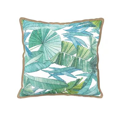 allen + roth Floral Jungle Square Throw Pillow Lowes.com | Lowe's