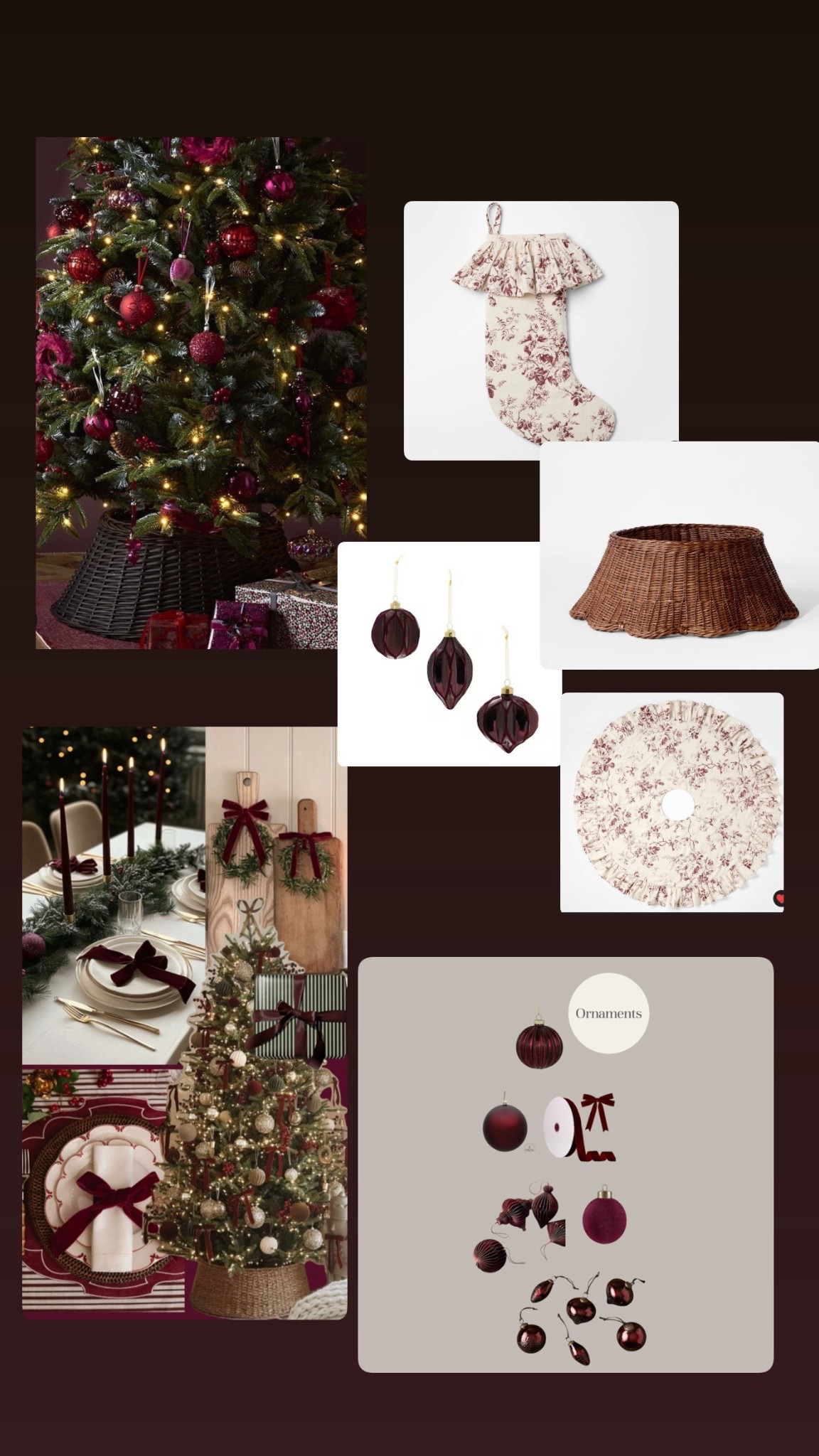 Christmas Decor in Burgundy 

#LTKHome #LTKSaleAlert #LTKSeasonal