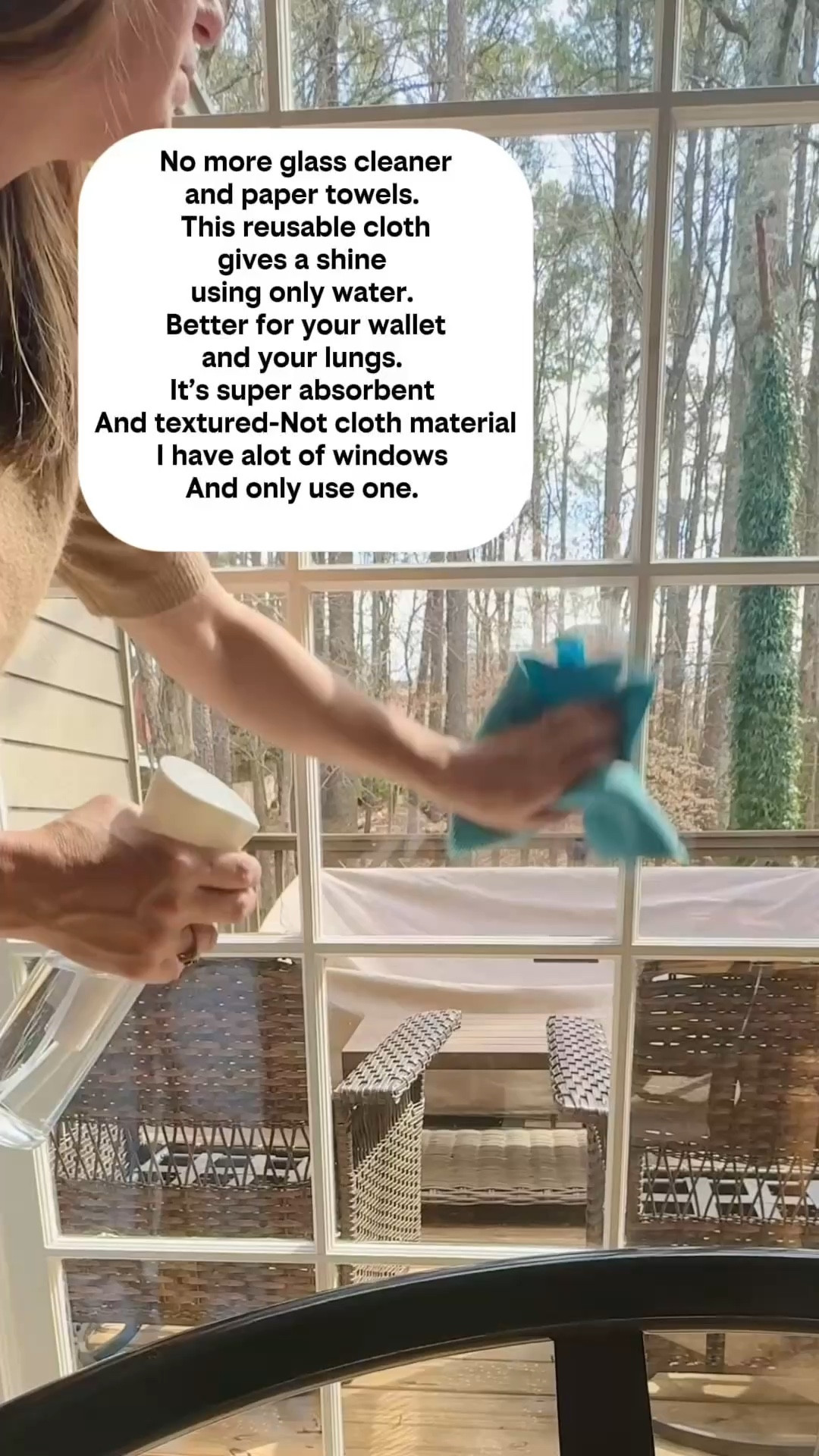 E Cloths that are non toxic and good for our 🌎
I have tons of windows and I only need one and get a full use out of it. All of my windows. Then into the washer. It’s not absorbant as microfiber cloths and has a texture that helps clean and sparkle. 

The other e-cloth is for my stainless steel appliances. It’s the same concept. 

With these cloths I get the same shine as using sprays and paper towels but don’t have to deal with the toxicity or waste. 

#CleanWindows #NontoxicCleaners #SpringClean #ViralCleaningProducts #AmazonMustHave #LTKCleaningCare #CleanGirl #NonToxic

#LTKHome