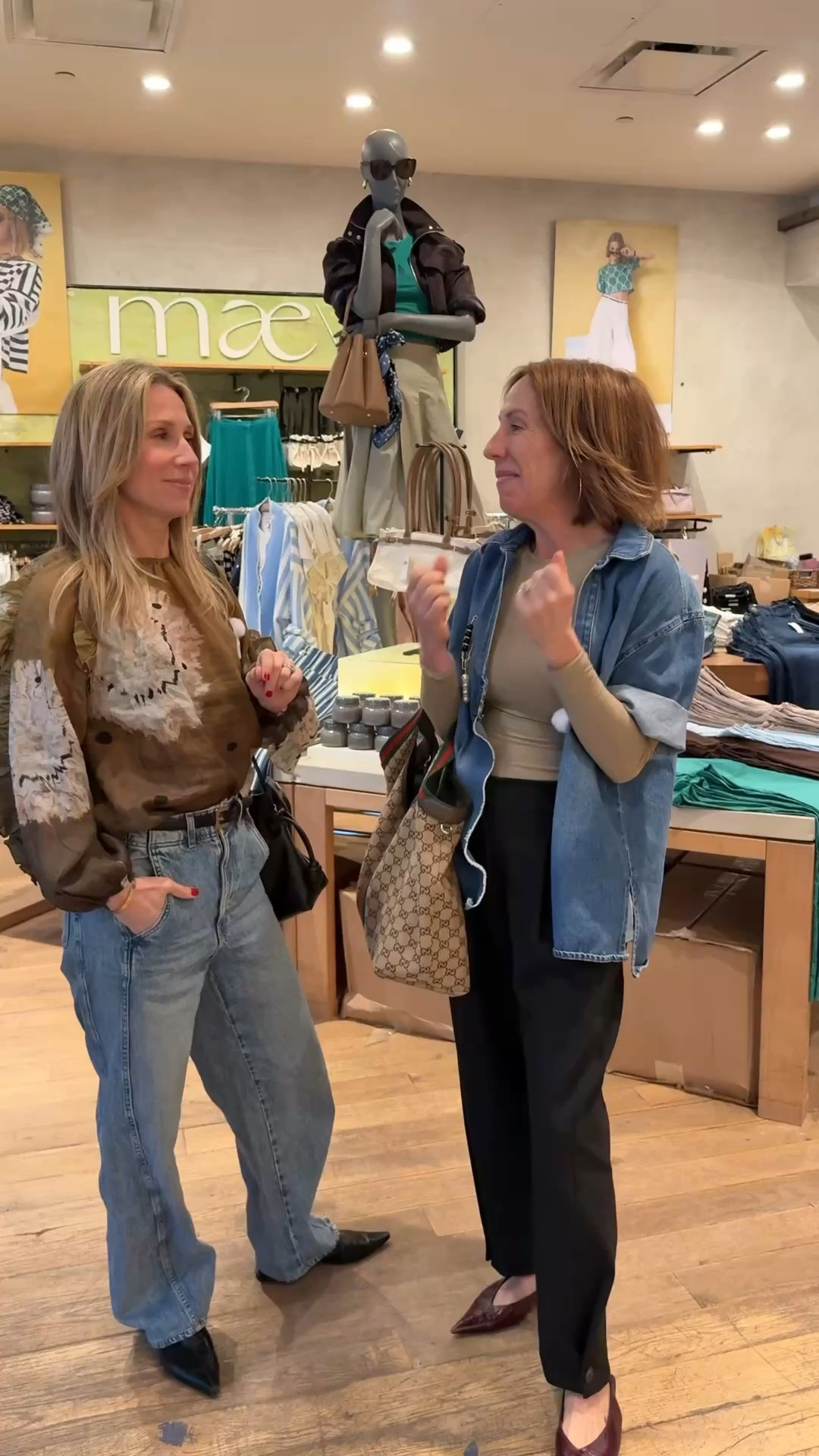 Dianna loves a look that’s a little more bold, so Michelle leaned all the way in. 
Pattern on pattern on pattern. 
And don’t tell us it doesn’t work…because it absolutely does.

#LTKgrwm #LTKOver40