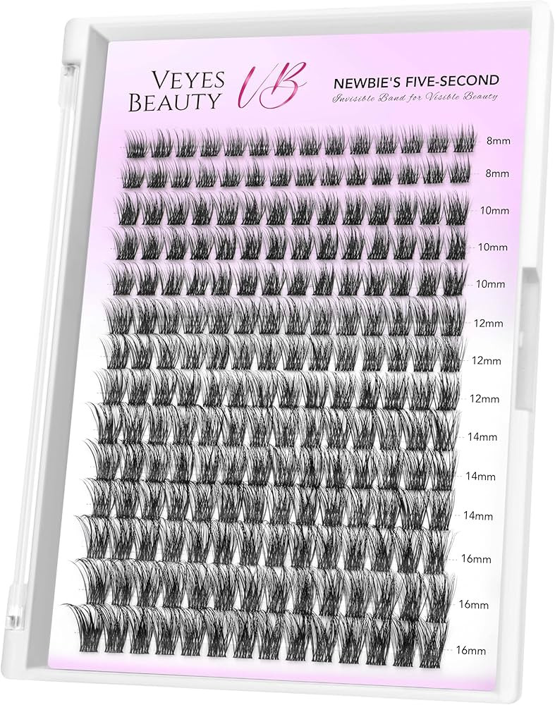 VEYESBEAUTY Dreamy Cluster Lashes Individual Lash Extensions Newbie's Five-Second DIY Dramatic Vo... | Amazon (US)