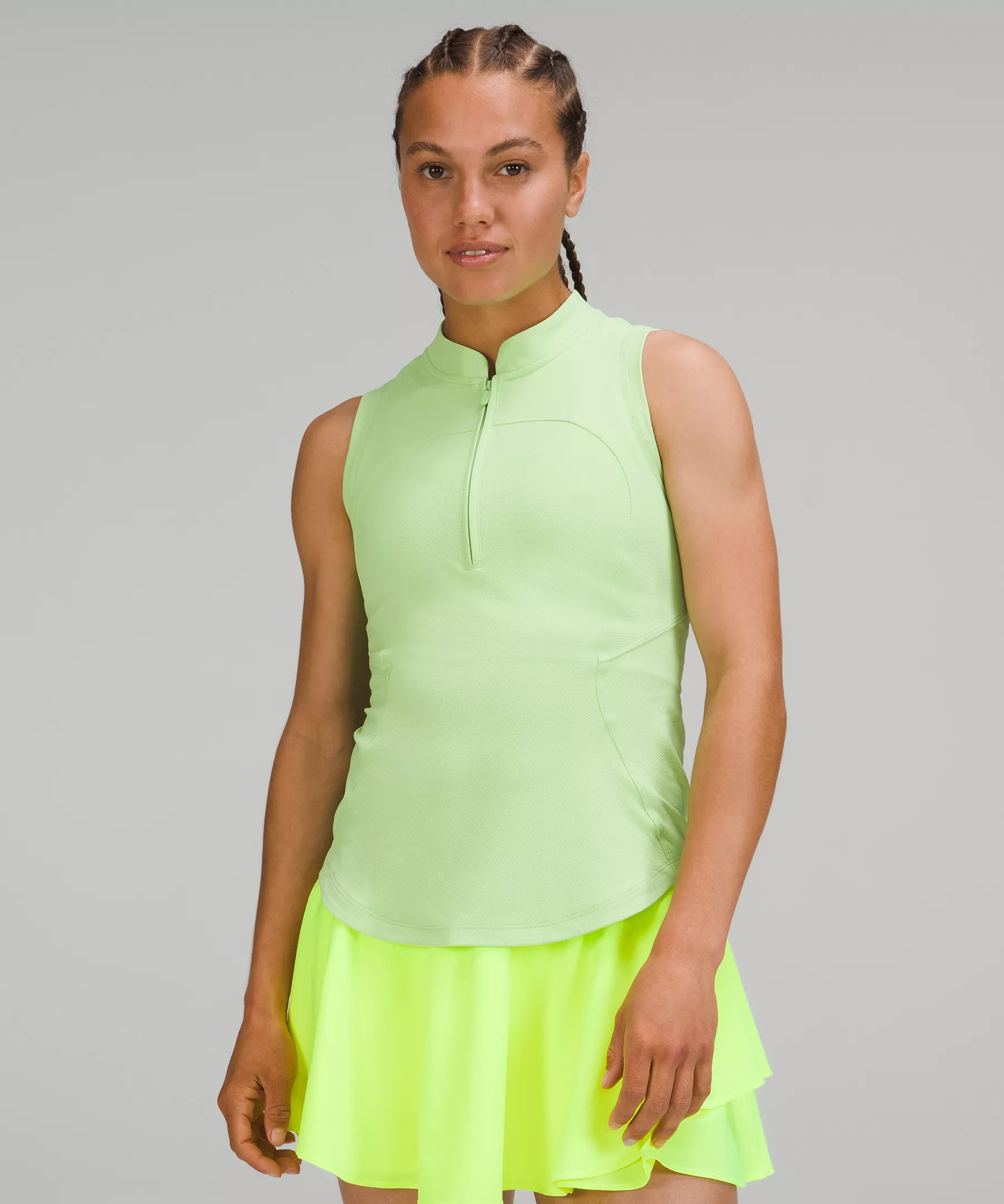 Front Zip Mock-Neck Tennis Tank Top | Lululemon (US)