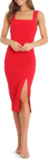 Hyatt Square Neck Sleeveless Midi Dress | Nordstrom