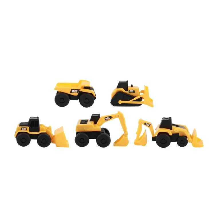 CAT Construction Toys, Little Machines 5pk Truck Toy Set, Includes Dump Truck, Front Loader, Bull... | Walmart (US)
