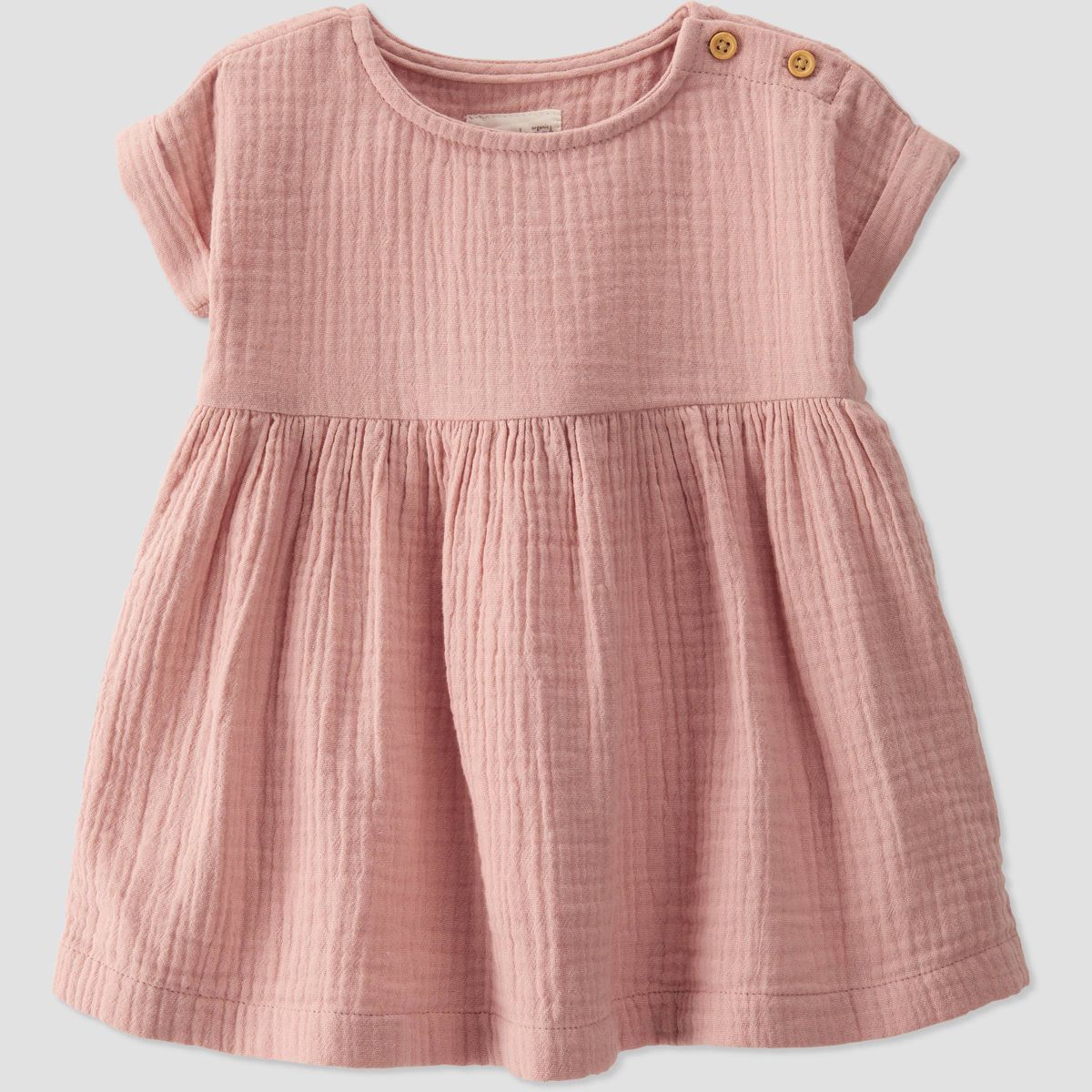 little Planet By Carter's Baby Rose Gauze Dress - Pink | Target