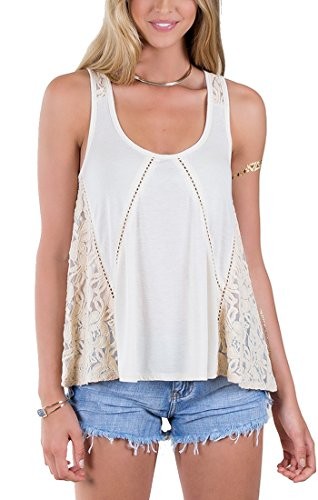 Others Follow OT161746 Soft Kiss Cream Lace Tank (small) | Amazon (US)