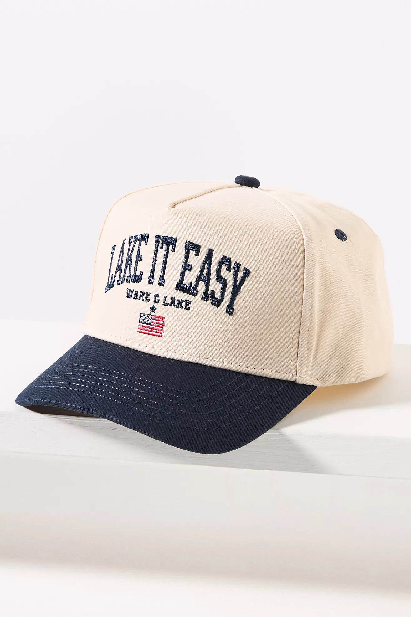 Kenz Kustomz Lake It Easy Embroidered Trucker Hat | Anthropologie (US)