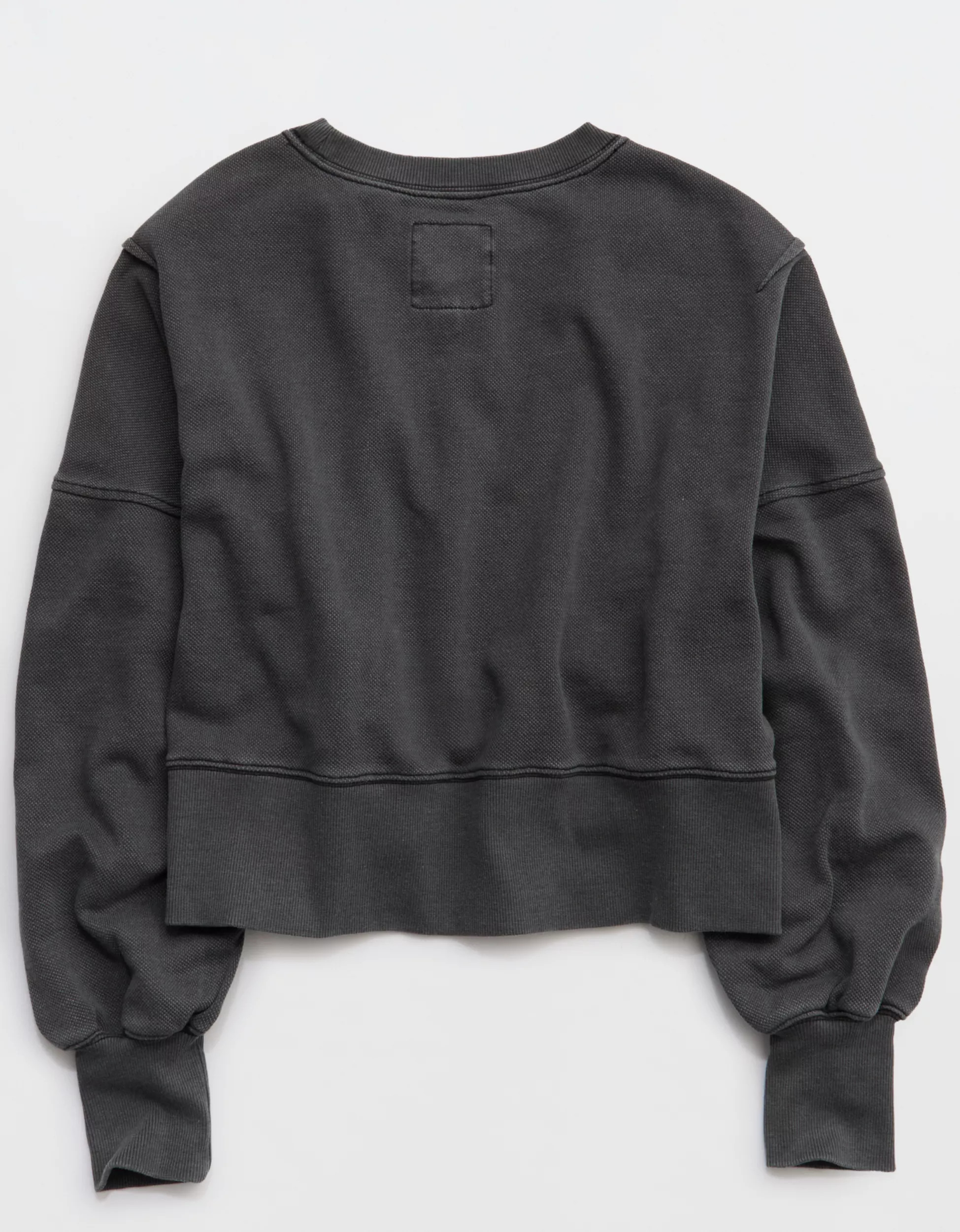 Aerie Classic Crew Textured Sweatshirt | American Eagle Outfitters (US & CA)