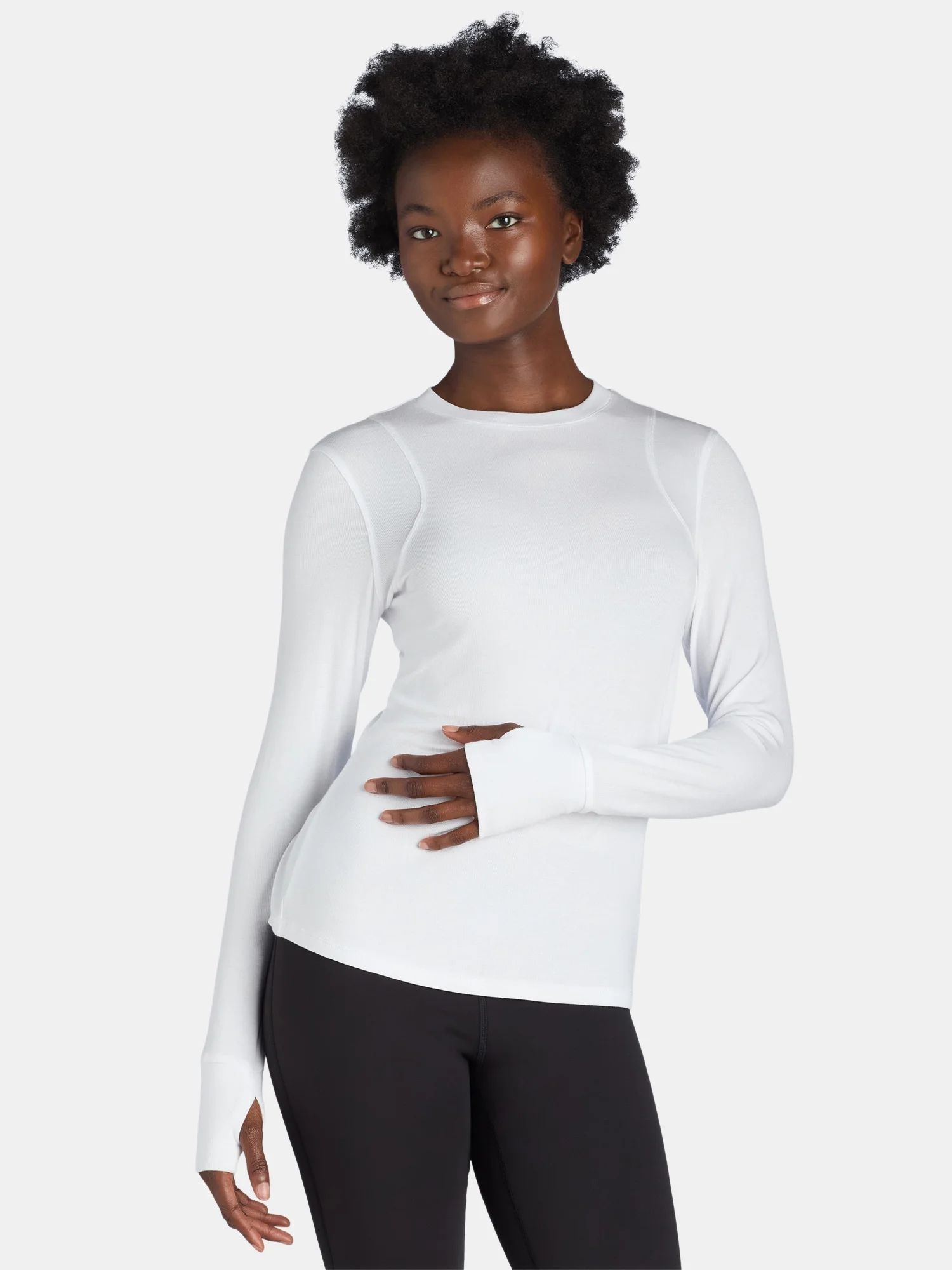 Avia Women's Outdoor Tee with Long Sleeves, Sizes XS-XXXL | Walmart (US)