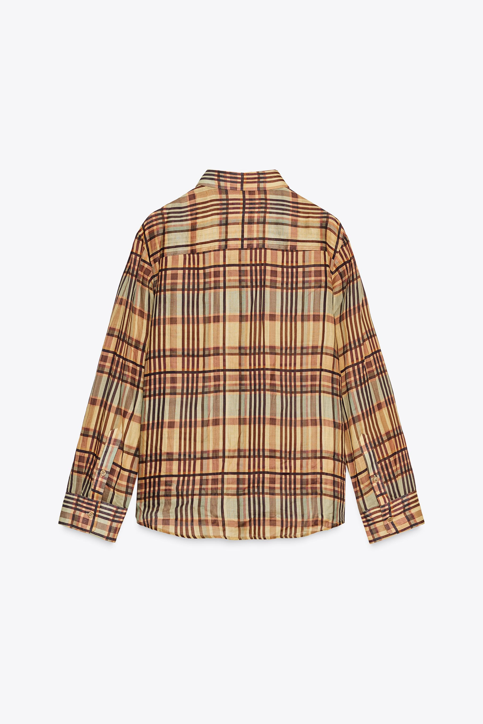 ZW COLLECTION RAMIE PLAID SHIRT | Zara US