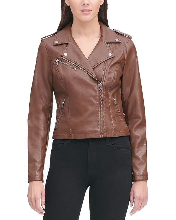 Levi's Women's The Classic Faux Leather Moto Jacket (Regular & Plus Size) | Amazon (US)