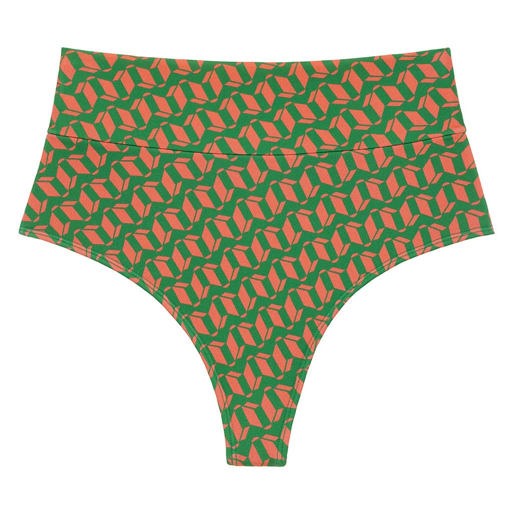 Geo Added Coverage High Rise Bikini Bottom | Montce