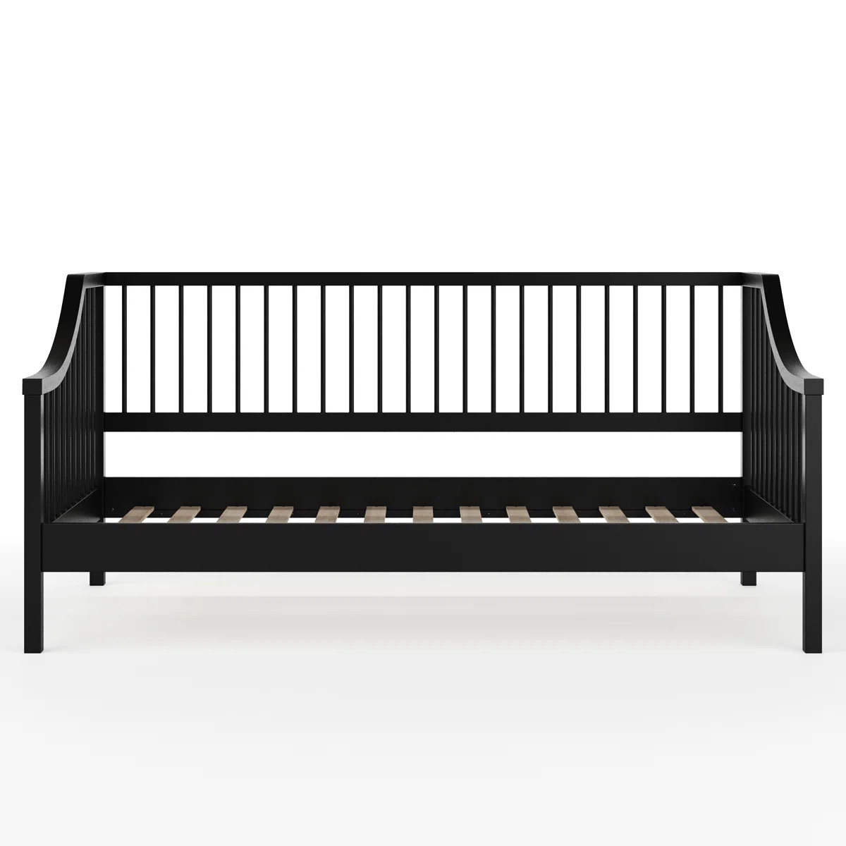 Martha Stewart Neely Wooden Platform Daybed With Spindles And Wood Slat Foundation | Wayfair North America