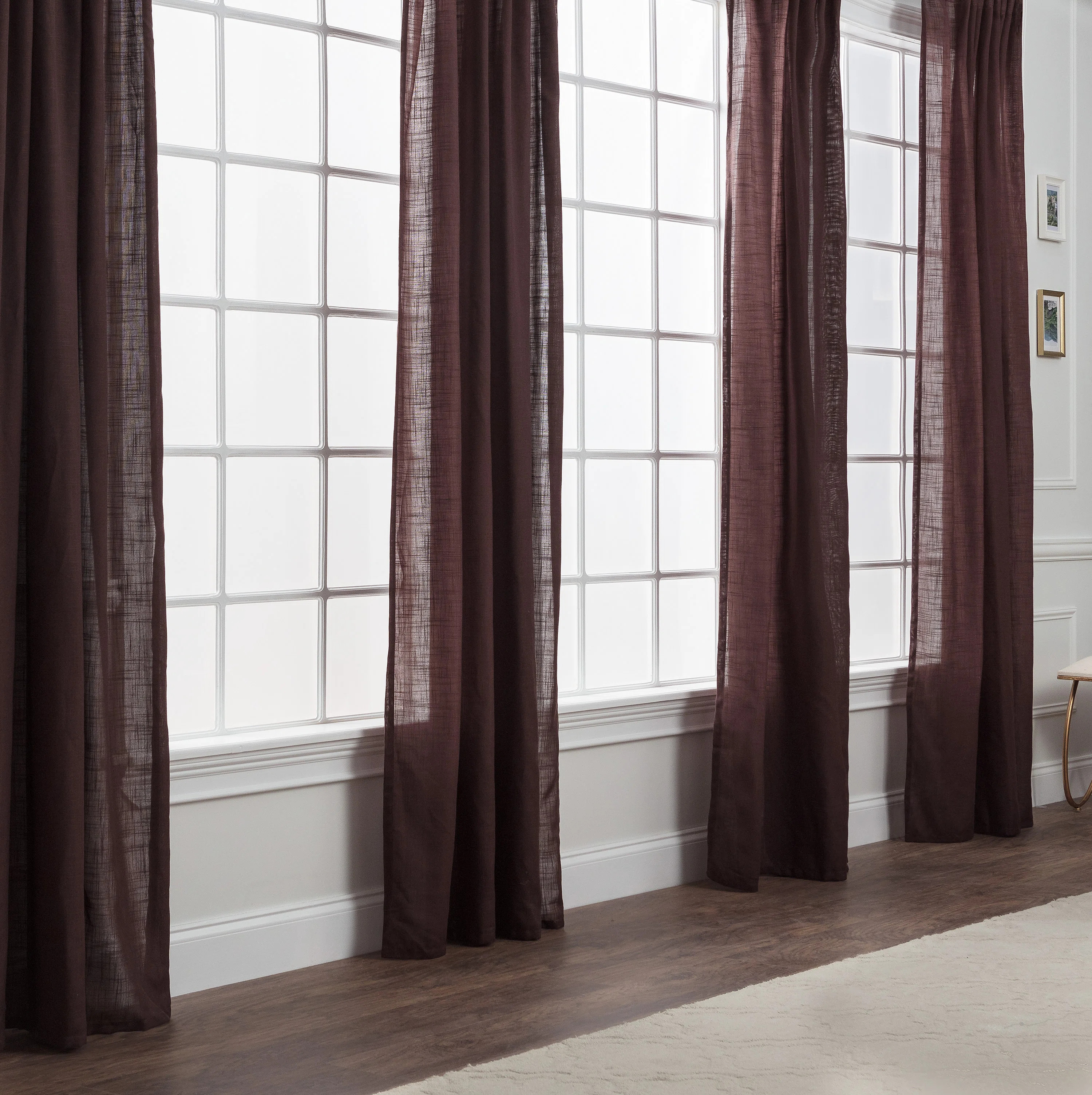 Misenheimer Solid Semi-Sheer Rod Pocket Curtain Panels (Set of 2) | Wayfair North America