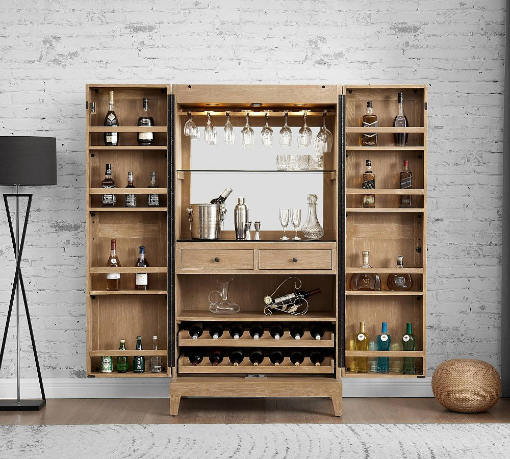 Grillo Bar Cabinet (38"-76.5") | Pottery Barn (US)