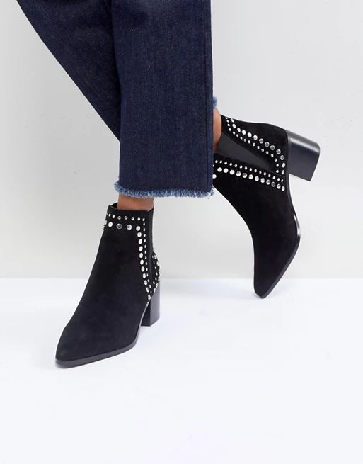 ALDO Kiralia Studded Leather Ankle Boot | ASOS US