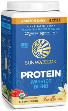 Vegan Protein Powder with BCAAs and Pea Protein Powder Dairy Free Gluten Free Soy Free Non GMO Su... | Amazon (US)