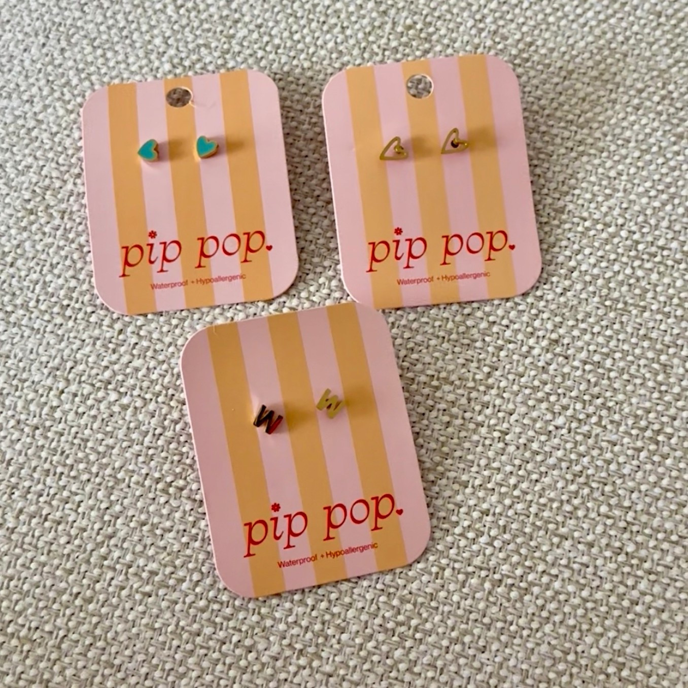 Pip Pop post are the best girls earrings! Screw back earrings that are hypoallergenic 💗
