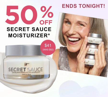50% off the Secret sauce at ItCosmetics! 

Ends tonight, gets here in time for Mother’s Day also!

#LTKGiftGuide #LTKbeauty #LTKSeasonal