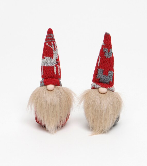 Erik Gnome with Reindeer Sweater Hat 2"x6" Set of 2 R7586X2 | Etsy (US)