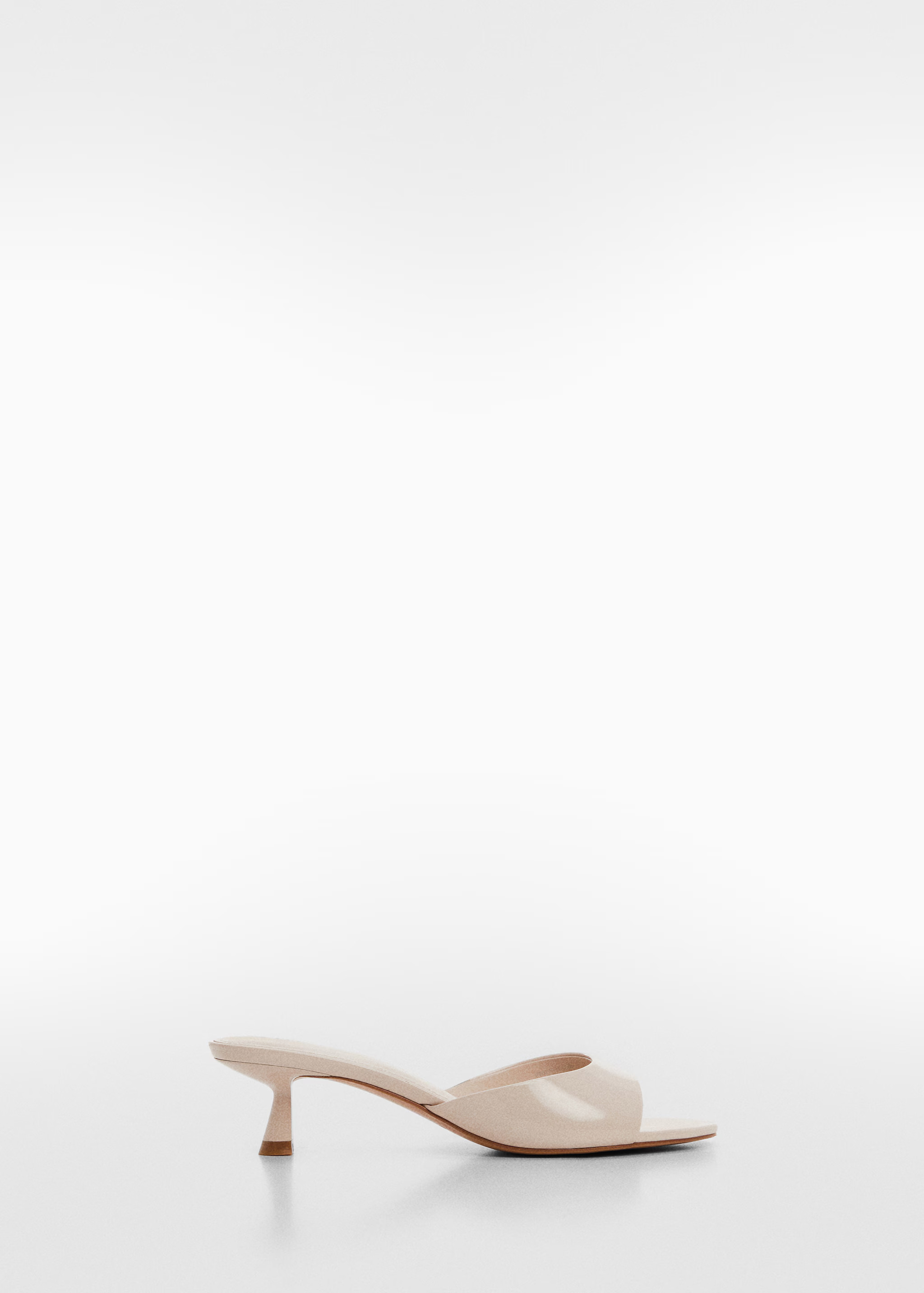Patent leather effect heeled sandal - Woman | MANGO USA | MANGO (US)