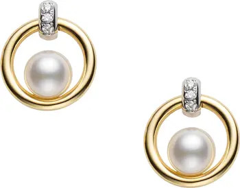Cultured Pearl Circle Earrings | Nordstrom