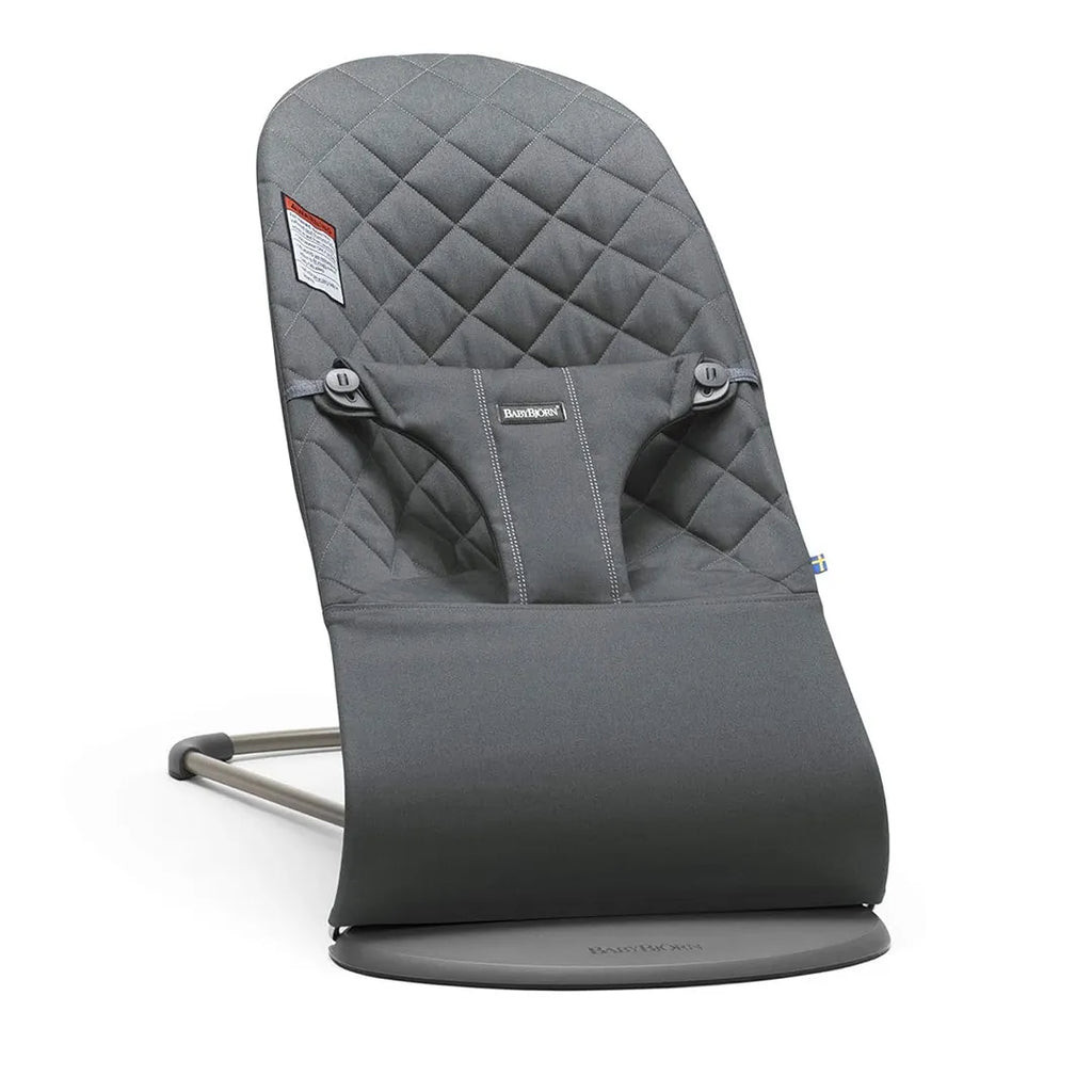 Open Box Babybjorn Bouncer Bliss, Woven, Classic quilt - Anthracite | REBEL (formerly Rebelstork)
