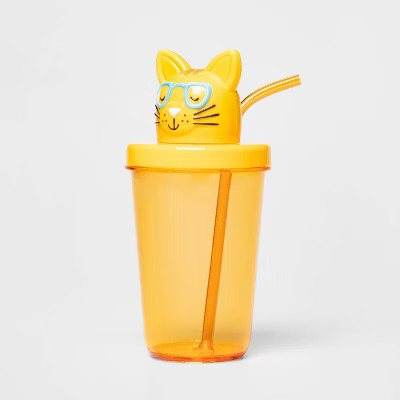 17oz Plastic Figural Cat Tumbler - Sun Squad™ | Target