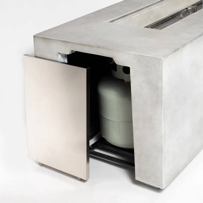 70" Concrete Large Fire Pit Table with Lid | Wayfair North America