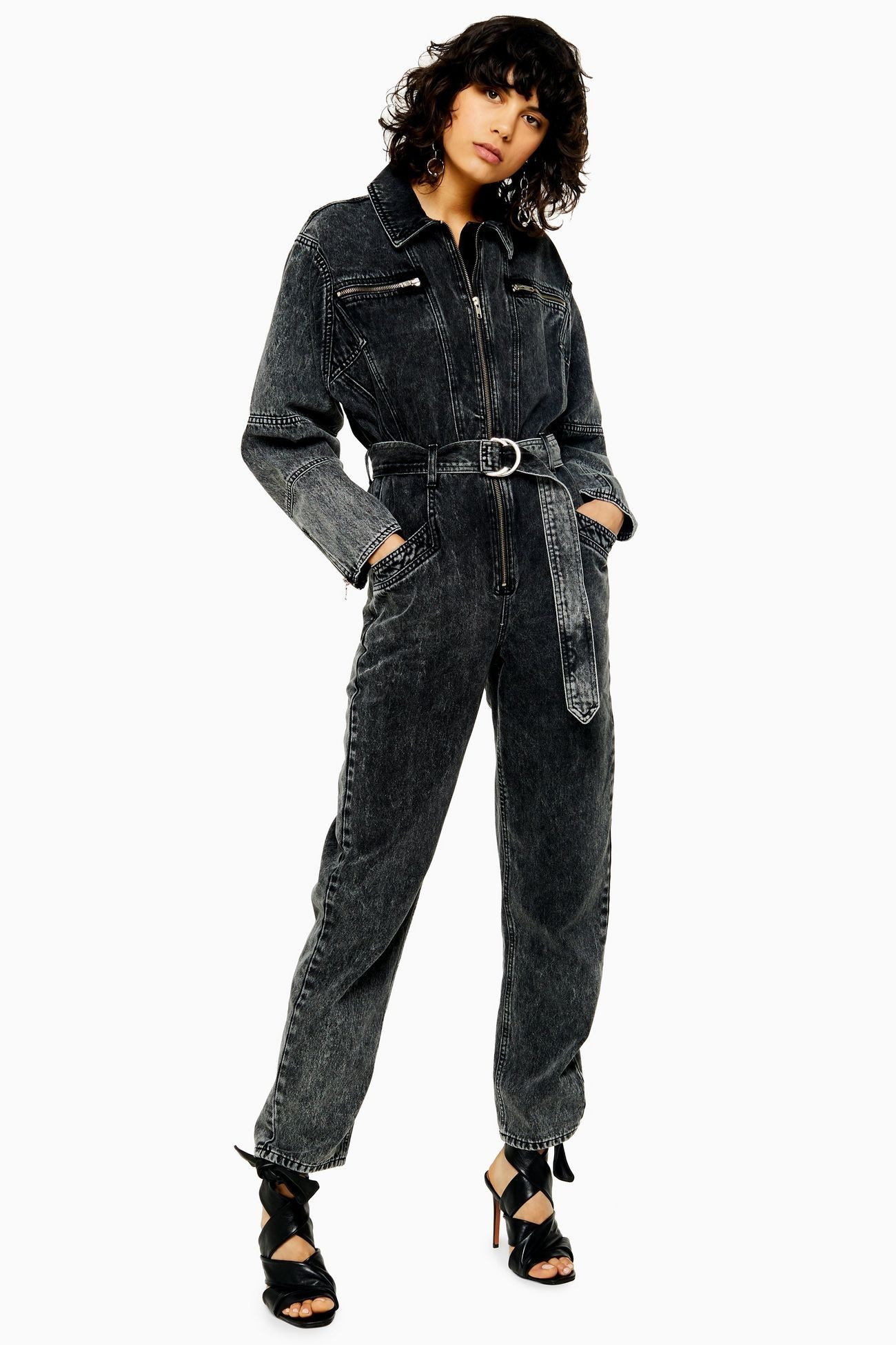 Acid Wash Boiler Suit | Topshop UK