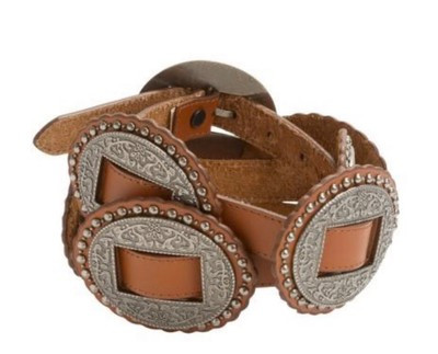 Dan Post Brown Leather Western Concho Belt Size Large 9807300  | eBay | eBay US