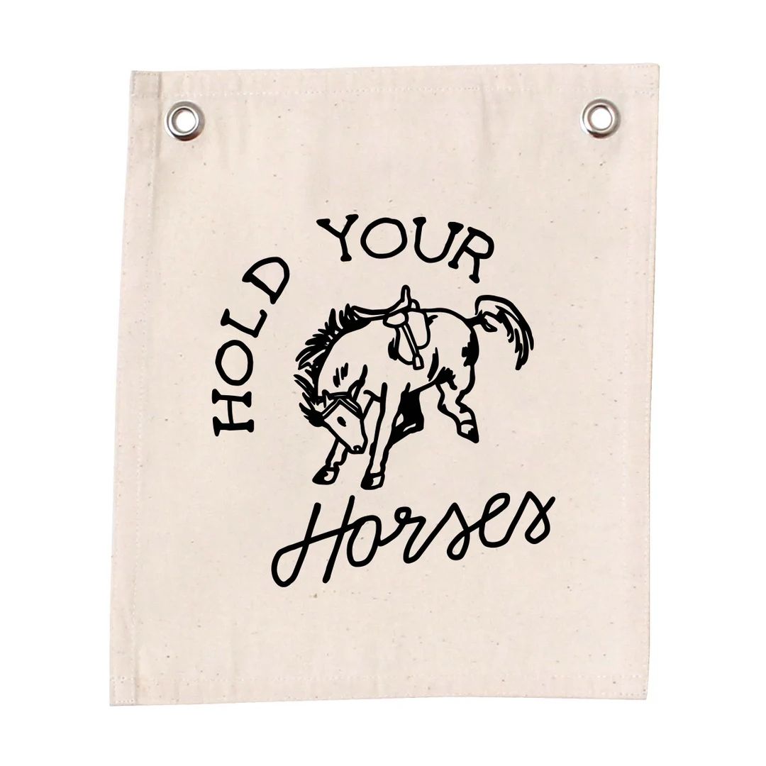 Hold Your Horses  Canvas Banner Howdy Collection  Western - Etsy | Etsy (US)