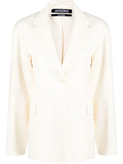 Jacquemus notched-lapel single-breasted Blazer - Farfetch | Farfetch Global