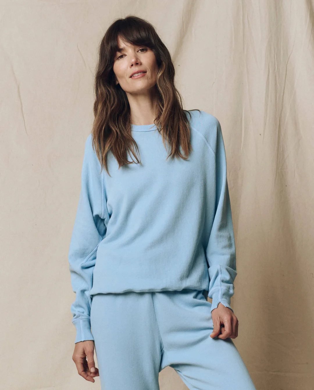 The College Sweatshirt. Solid -- True Navy | THE GREAT.