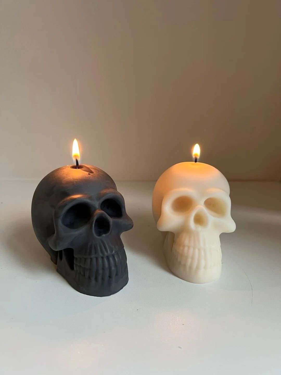 Skull Candle Decorative Candle Home Decor Soy Wax - Etsy Canada | Etsy (CAD)