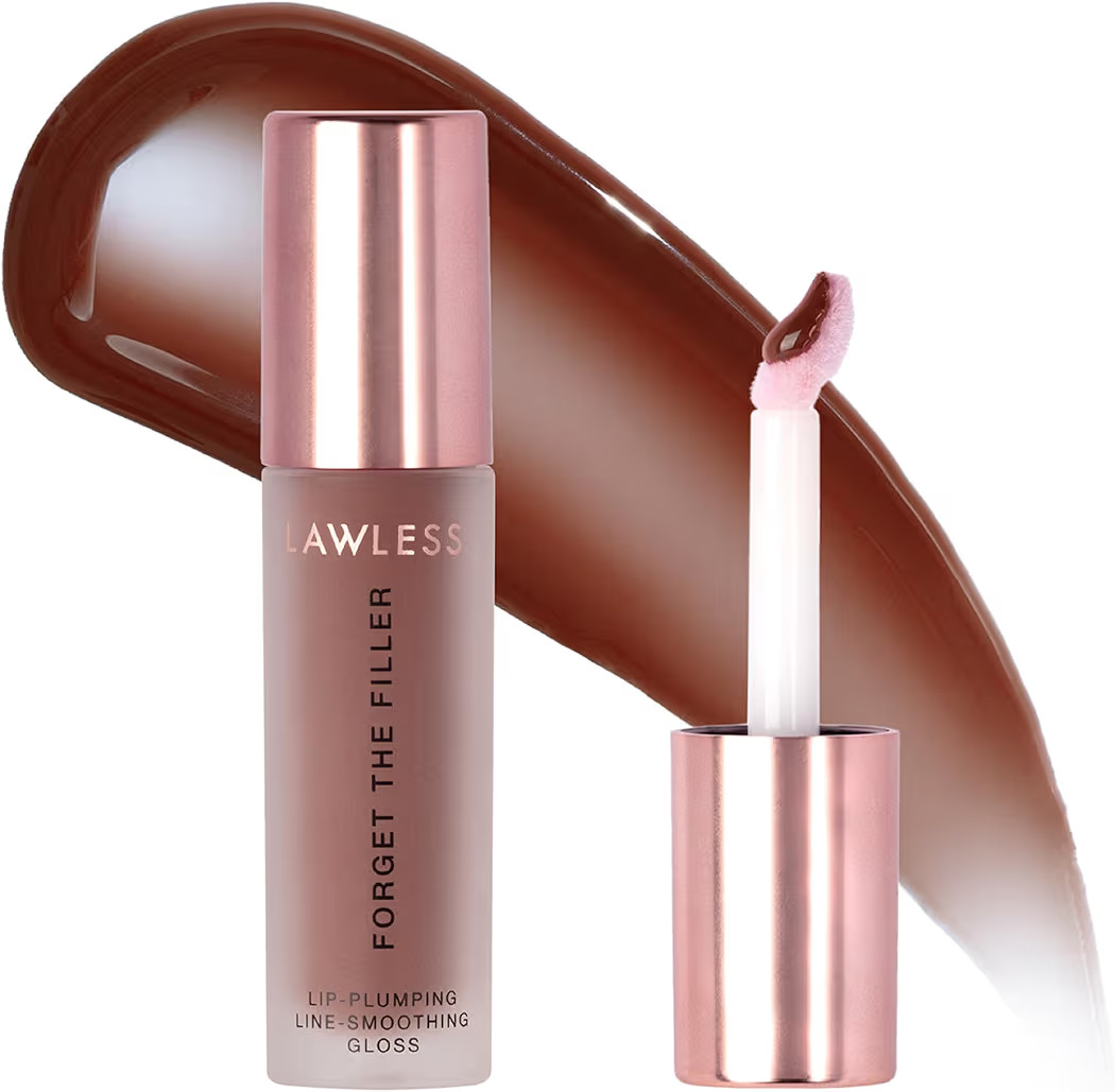 Lawless Forget The Filler Lip Plumper Line Gloss, Maple Sugar, Brown | Amazon (US)