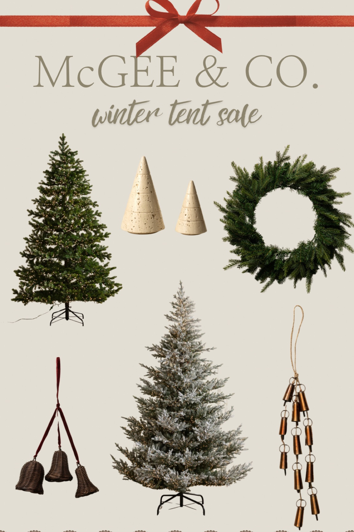 Christmas tree and holiday decor included in McGee and co winter tent sale.

#LTKHome #LTKFindsUnder100 #LTKSeasonal